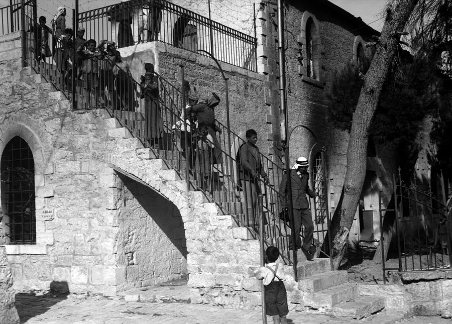Arab Youths in Bethlehem 1938 Photograph by Munir Alawi