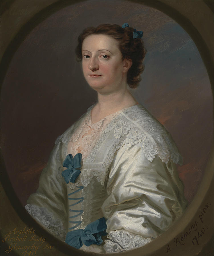 Arabella Pershall, Lady Glenorchy Painting by Allan Ramsay