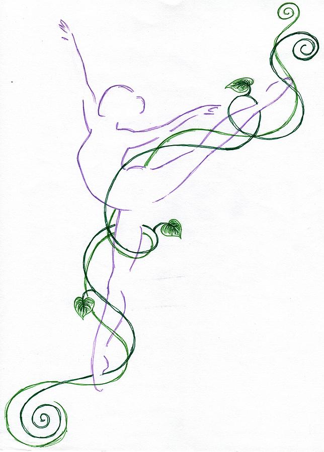 Arabesque III Drawing by Emily Page