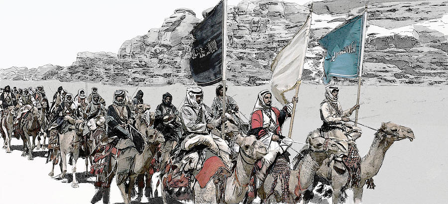 Lawrence Of Arabia Digital Art - Arabian Cavalry by Kurt Ramschissel