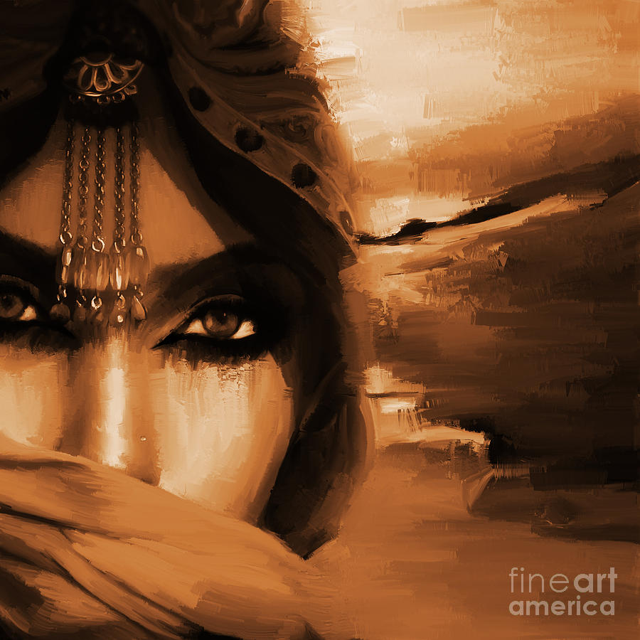 Arabian Eyes Painting by Gull G