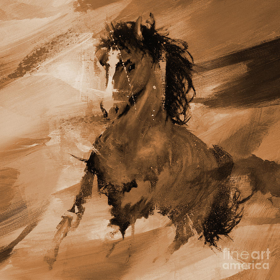 Arabian Horse 098 Painting by Gull G