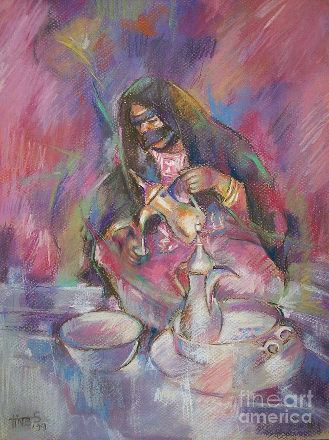 Figurative Painting - Arabian Hospitality by Tina Siddiqui