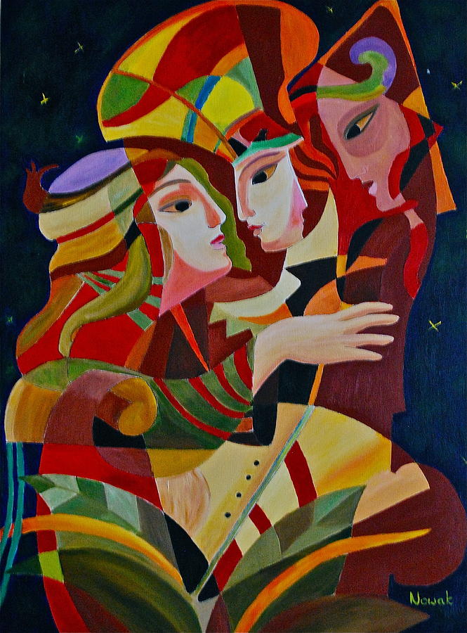 People Painting - Arabian Night by Dorota Nowak