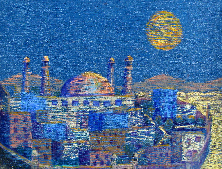 Arabian Nights Pastel by Art Nomad Sandra  Hansen