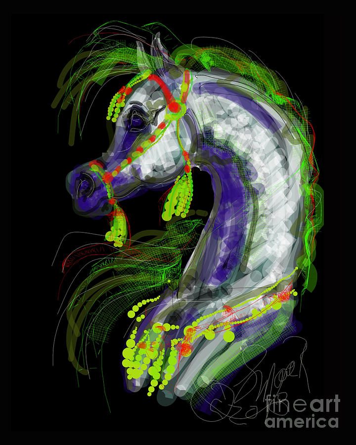 Arabian with Green Tassles by Stacey Mayer Arabian with Green Tassles by Stacey Mayer
