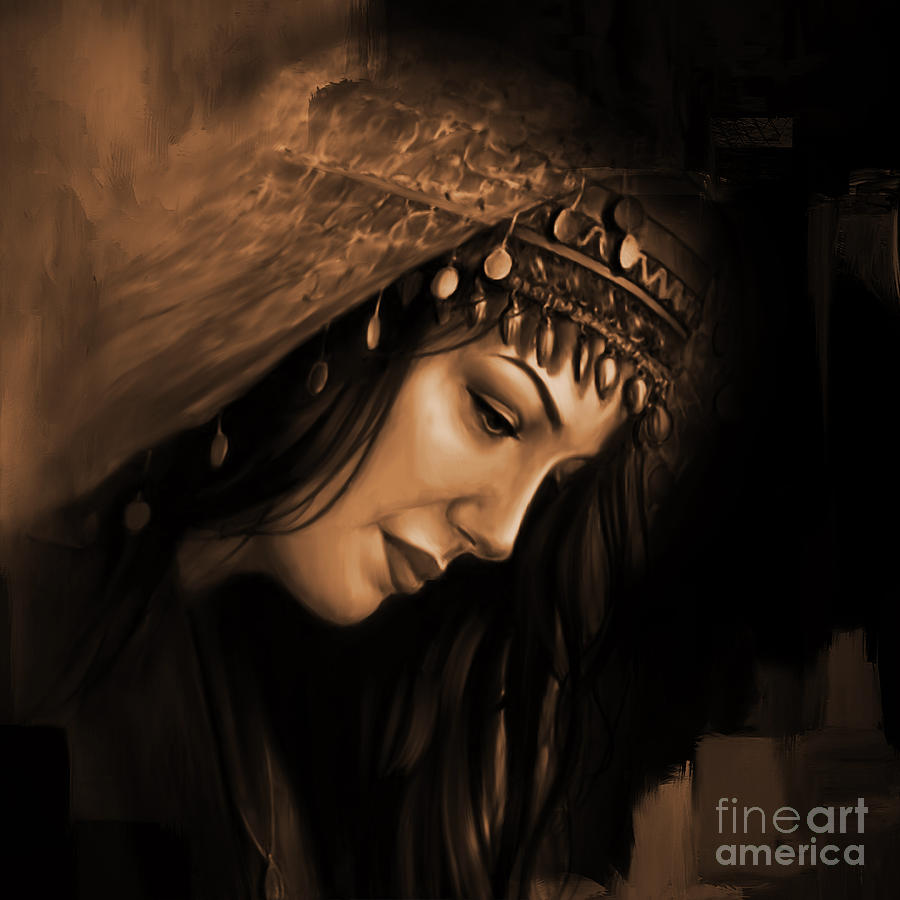 Arabian Woman 043a Painting by Gull G