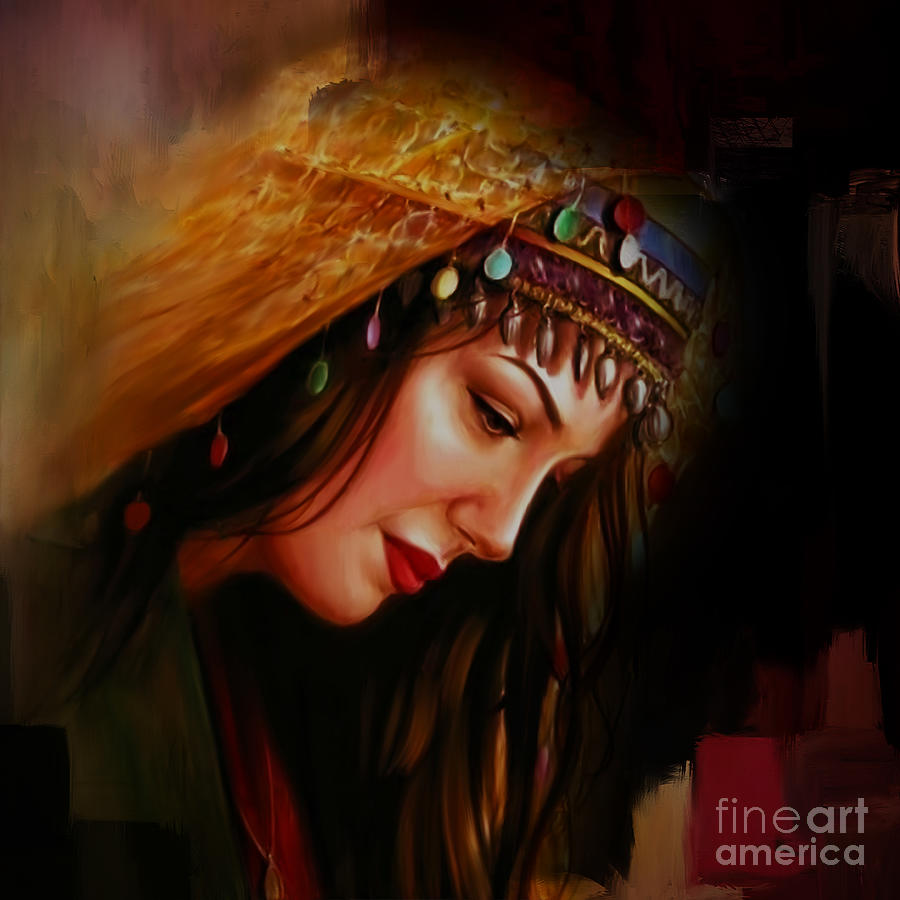 Arabian Painting - Arabian Woman 043b by Gull G