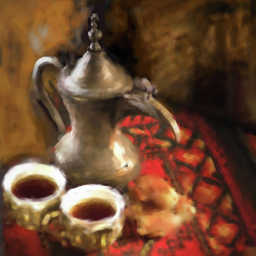 Arabic Coffee 680 1 Painting by Mawra Tahreem