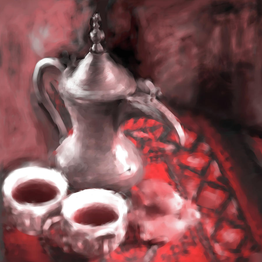 Arabic Coffee 680 2 Painting by Mawra Tahreem