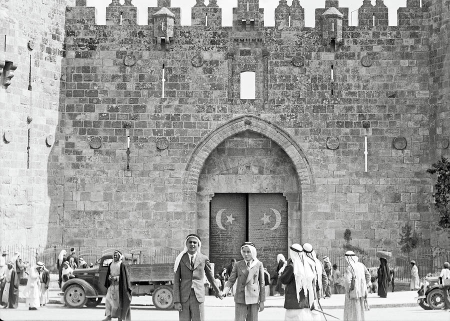 Arabs Wearing Kafiyas in 1934 Photograph by Munir Alawi