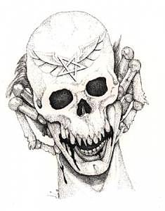 Evil Skull Painting - Arachniskull by Preston Shupp Evil Skull Painting - Arachniskull by Preston Shupp
