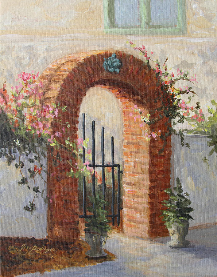 Garden Painting - Arbor Dreams by Jose Rodriguez Garden Painting - Arbor Dreams by Jose Rodriguez
