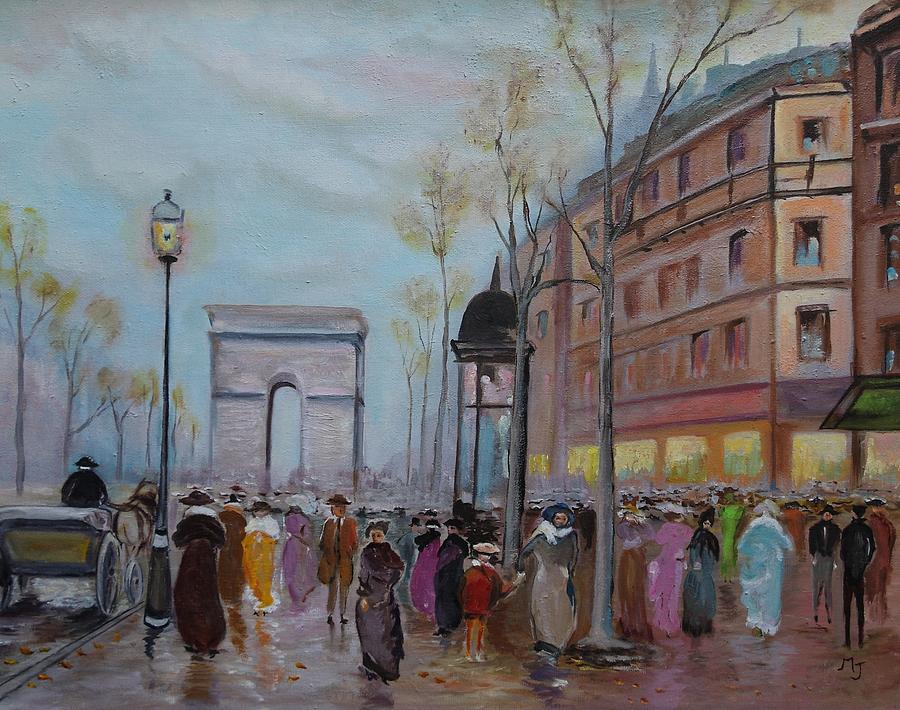 Arc de Triompfe - LMJ Painting by Ruth Kamenev