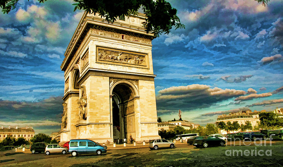 Arc de Triomphe Charles de Gaulle  Photograph by Chuck Kuhn