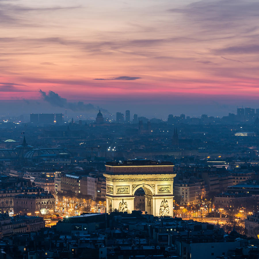 Arc de Triomphe de lEtoile  Photograph by Travel Quest Photography