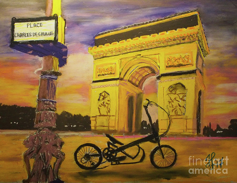 Arc de Triomphe Painting by Francois Lamothe
