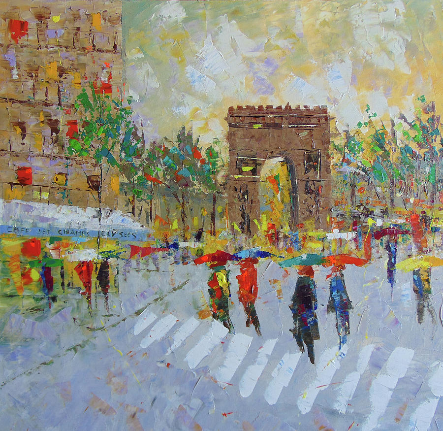 Arc de Triomphe Painting by Frederic Payet