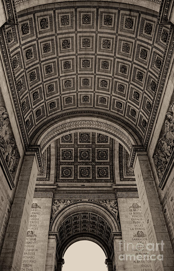 Arc de Triomphe Interior Photograph by Nigel Fletcher-Jones