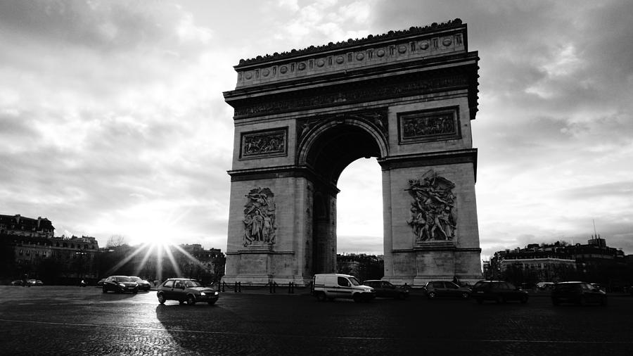 Arc de Triomphe Sunset Paris, France Photograph by Lawrence S Richardson Jr
