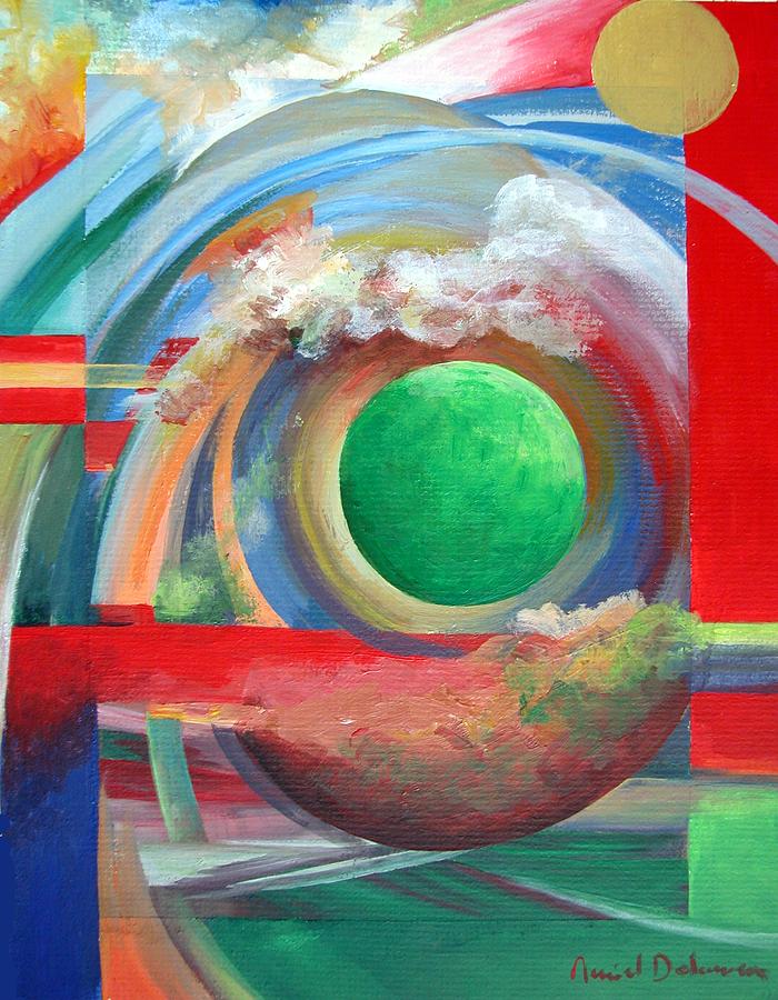 Abstract Painting - Arc by Muriel Dolemieux Abstract Painting - Arc by Muriel Dolemieux