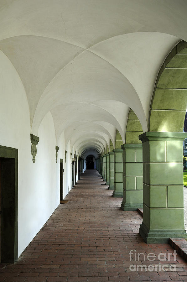 Arcade Through A Monastery Photograph by Helmut Meyer zur Capellen
