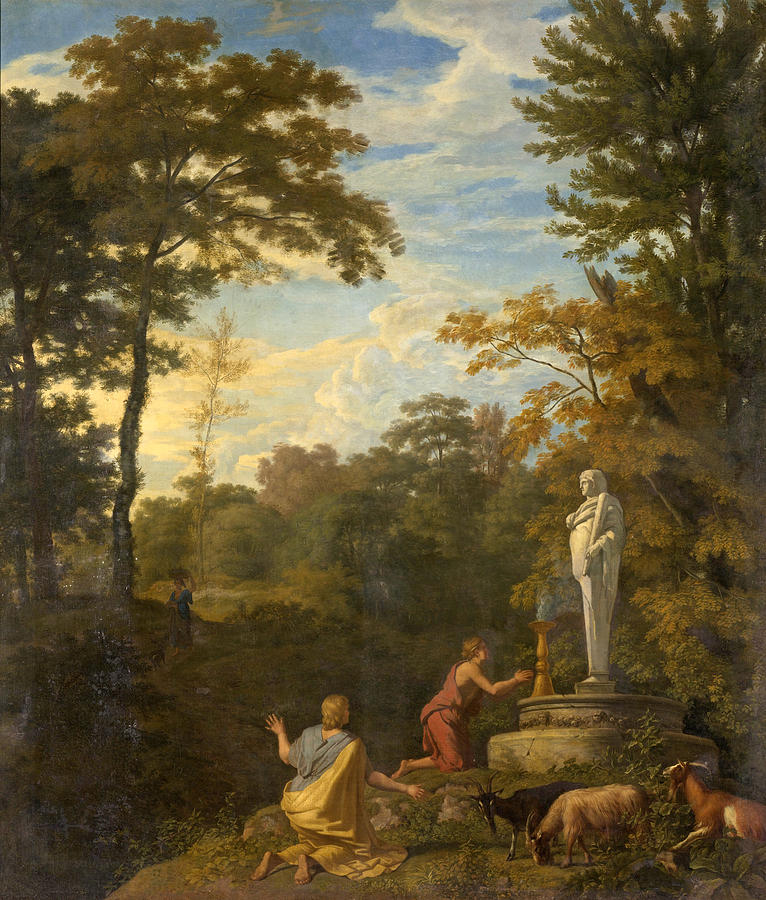 Arcadian Landscape Painting by Johannes Glauber
