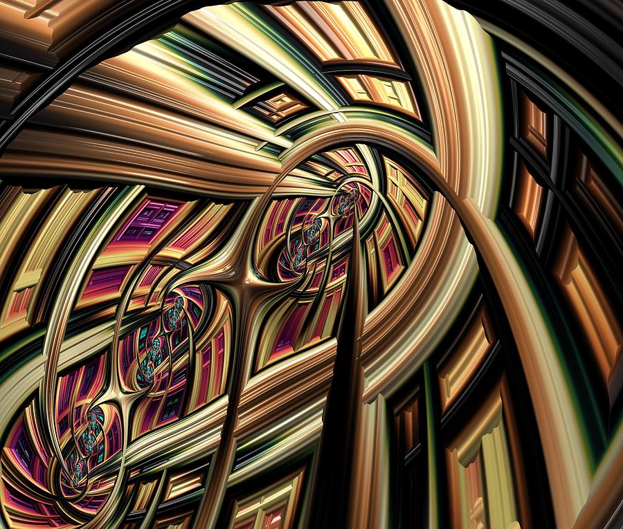 Arch Abstract Digital Art by Marianna Mills