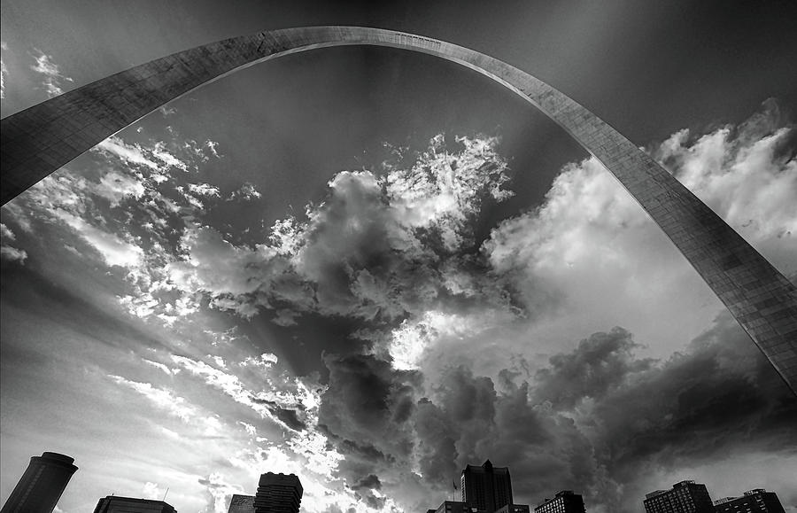 Arch Against Clouds Photograph by C H Apperson