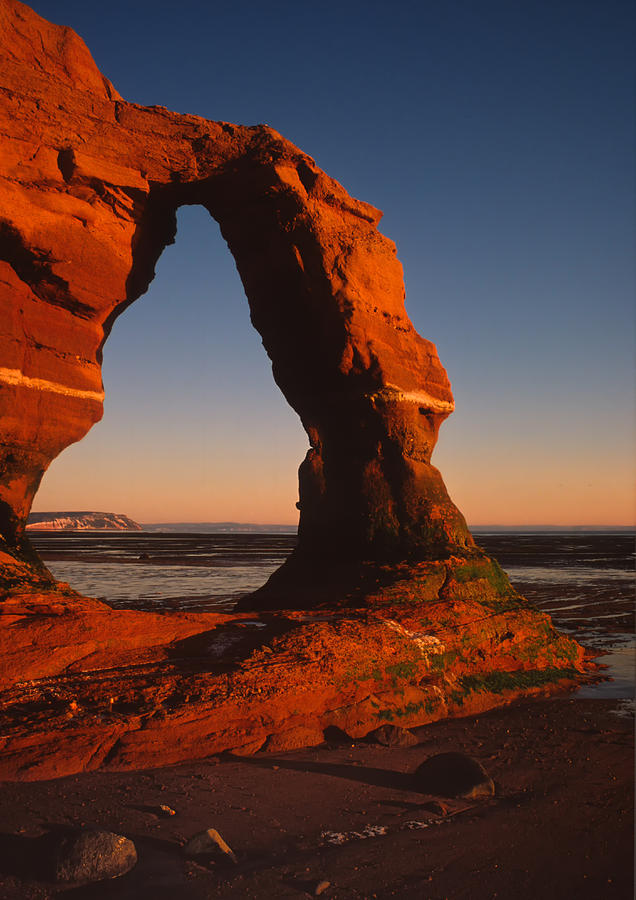 Arch And Cape Blomidon At First Light Photograph by Irwin Barrett