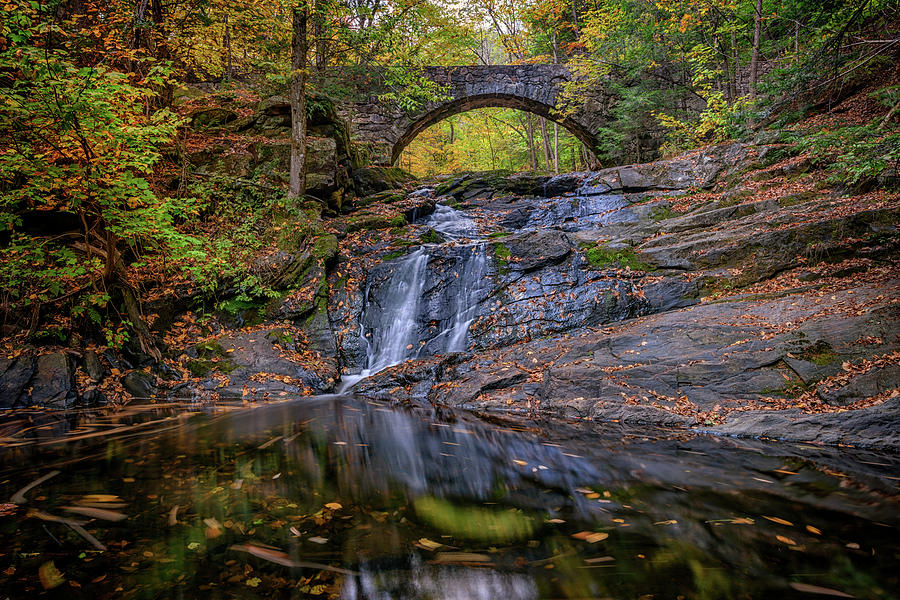 Fall Photograph - Arch Bridge in Autumn by Rick Berk