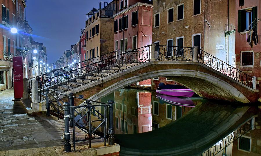 Arch Bridge In Venice Photograph