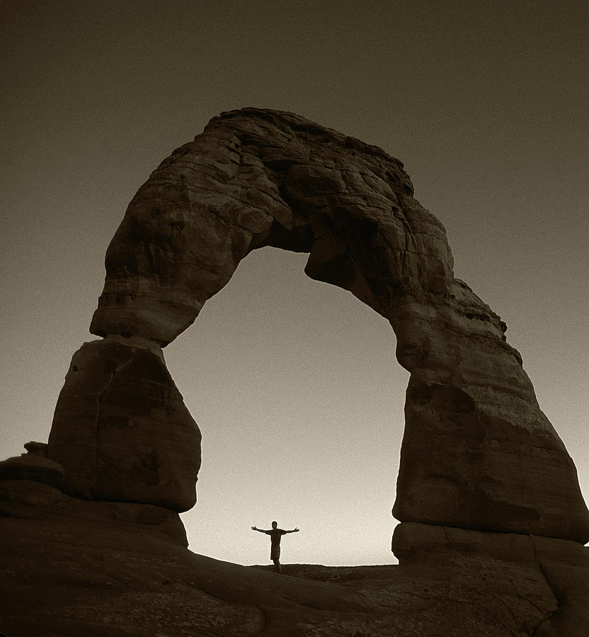 Delicate Arch Bw Photograph