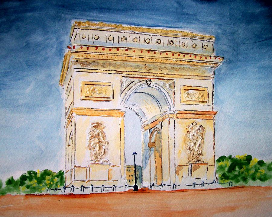 Paris Painting - Arch de Triumph  by Leo Gordon
