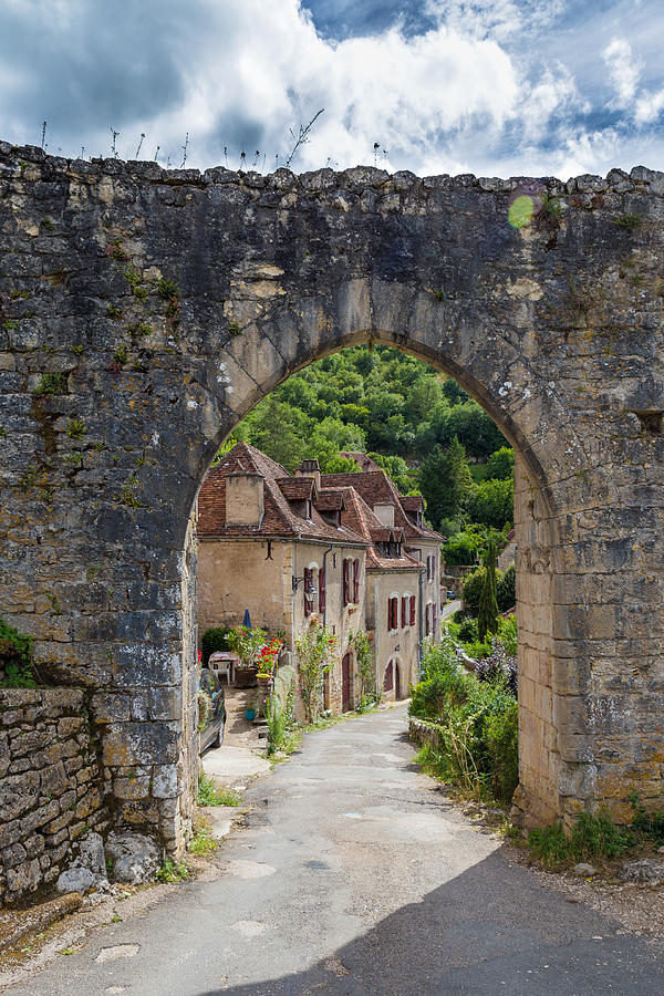 Arch entrance at Saint Circ Lapopie in France Photograph by Semmick Photo