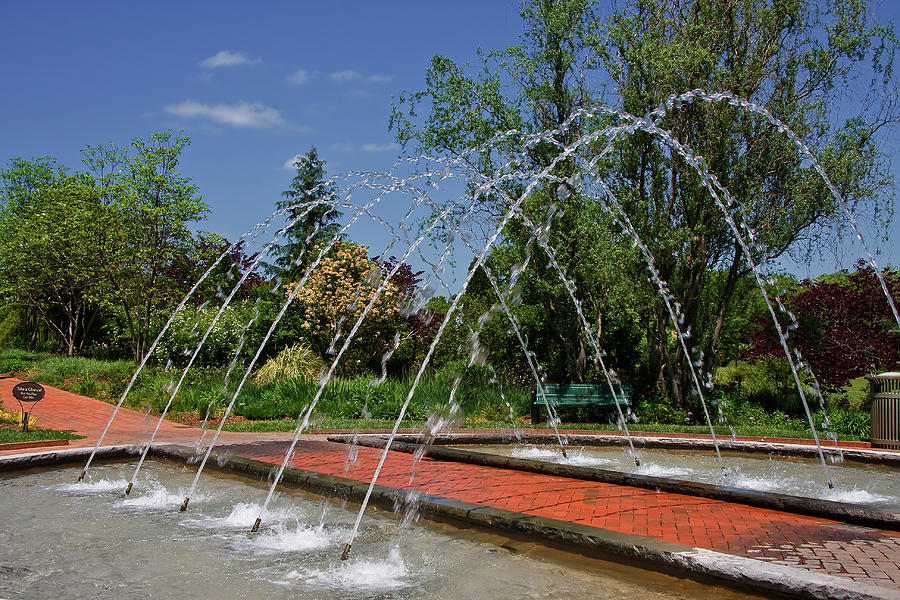 Arch Fountain At Daniel Stowe Photograph