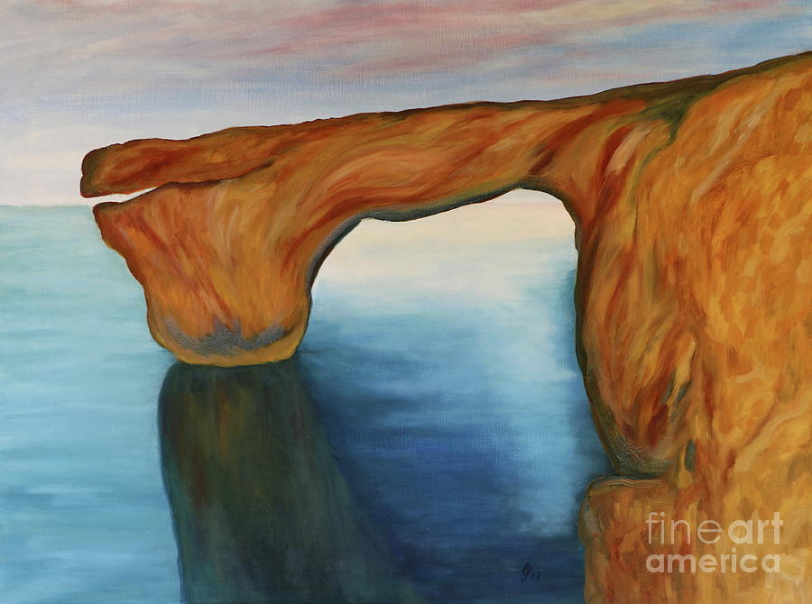 Arch In The Sea Painting by Christiane Schulze Art And Photography