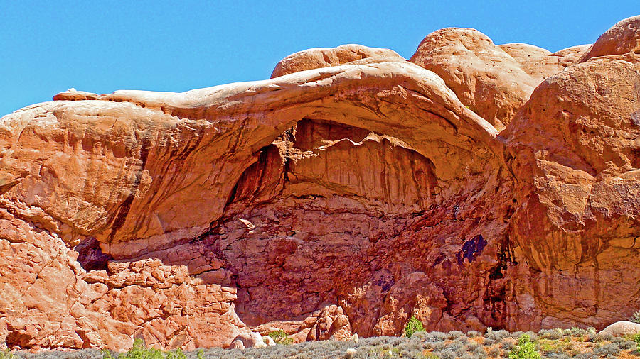 Arch Next to North Window in Arches National Park, Utah Photograph by Ruth Hager