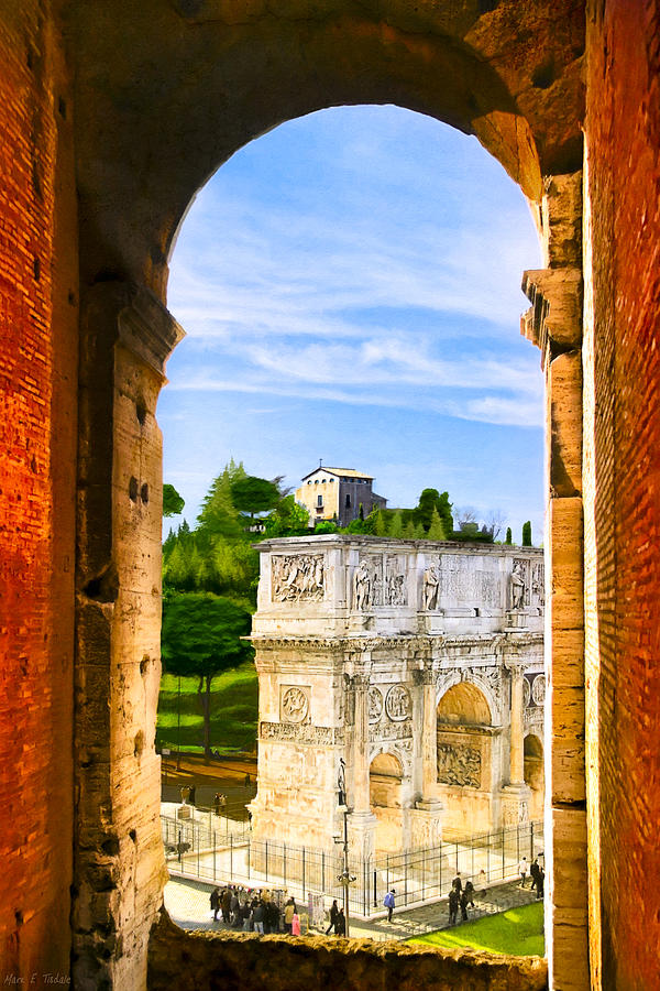 Arch Of Constantine In Rome Photograph by Mark Tisdale