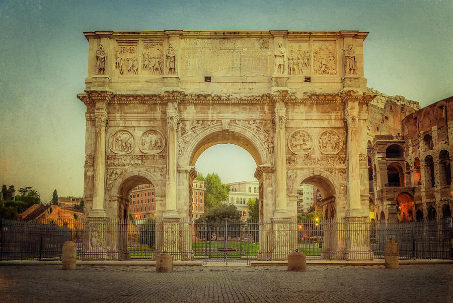 Arch of Constantine Rome Italy Photograph by Joan Carroll