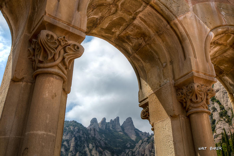 Arch of Monserrat Mountain Photograph by Walt  Baker