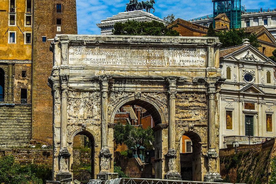 Arch of Septimius Severus Photograph by Marilyn Burton
