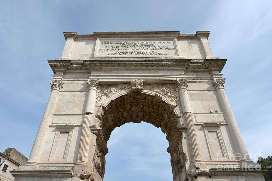 Arch of Titus Photograph by Fabrizio Ruggeri