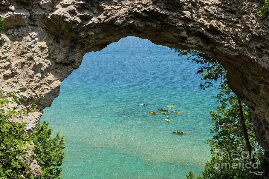 Arch Rock Canoeing Photograph by Jennifer White