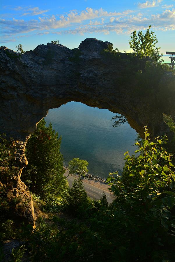 Arch Rock in the Morning Photograph by Keith Stokes