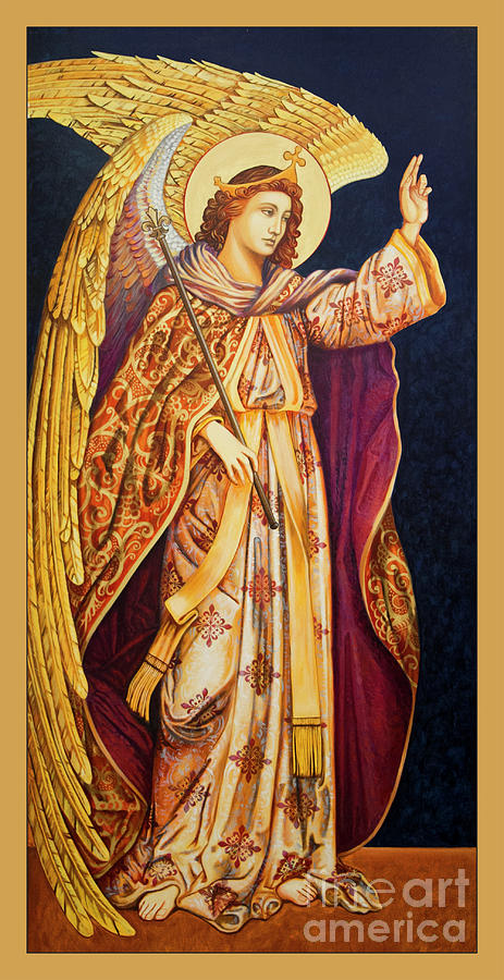 Archangel Gabriel Painting by Ann Chapin