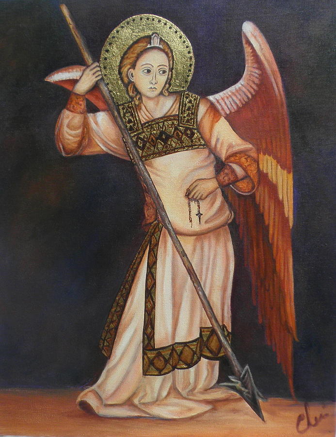 Archangel Michael Painting by Cheri Stripling