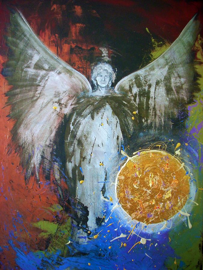 Archangel Michael Creation Painting by Alma Yamazaki