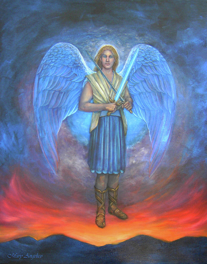 Archangel Michael Painting by Mary Angelico | Fine Art America