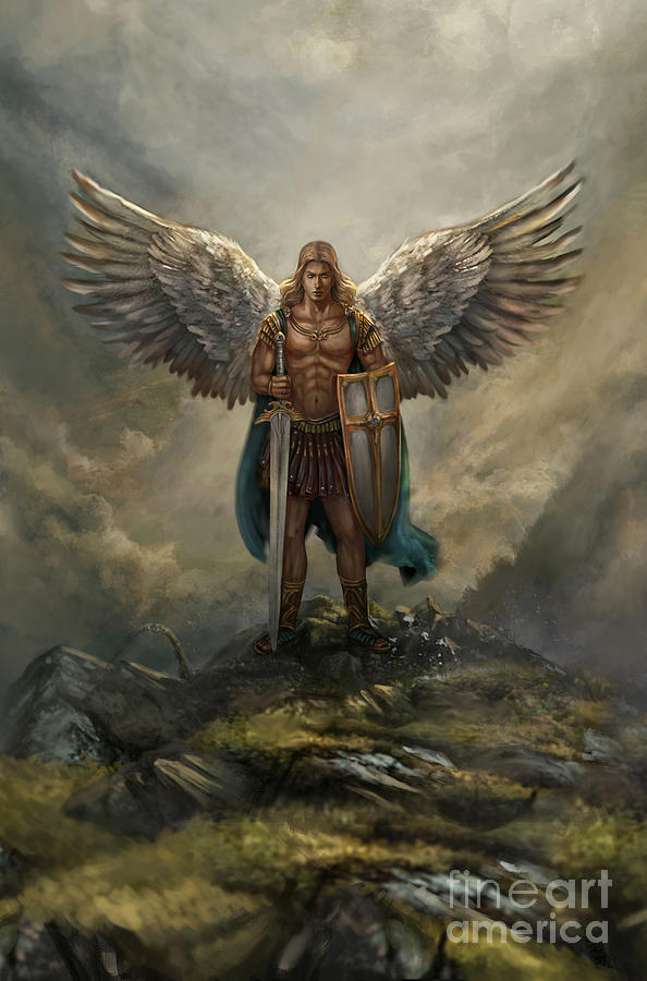 Jesus Christ Digital Art - Archangel Michael by Robert Greco